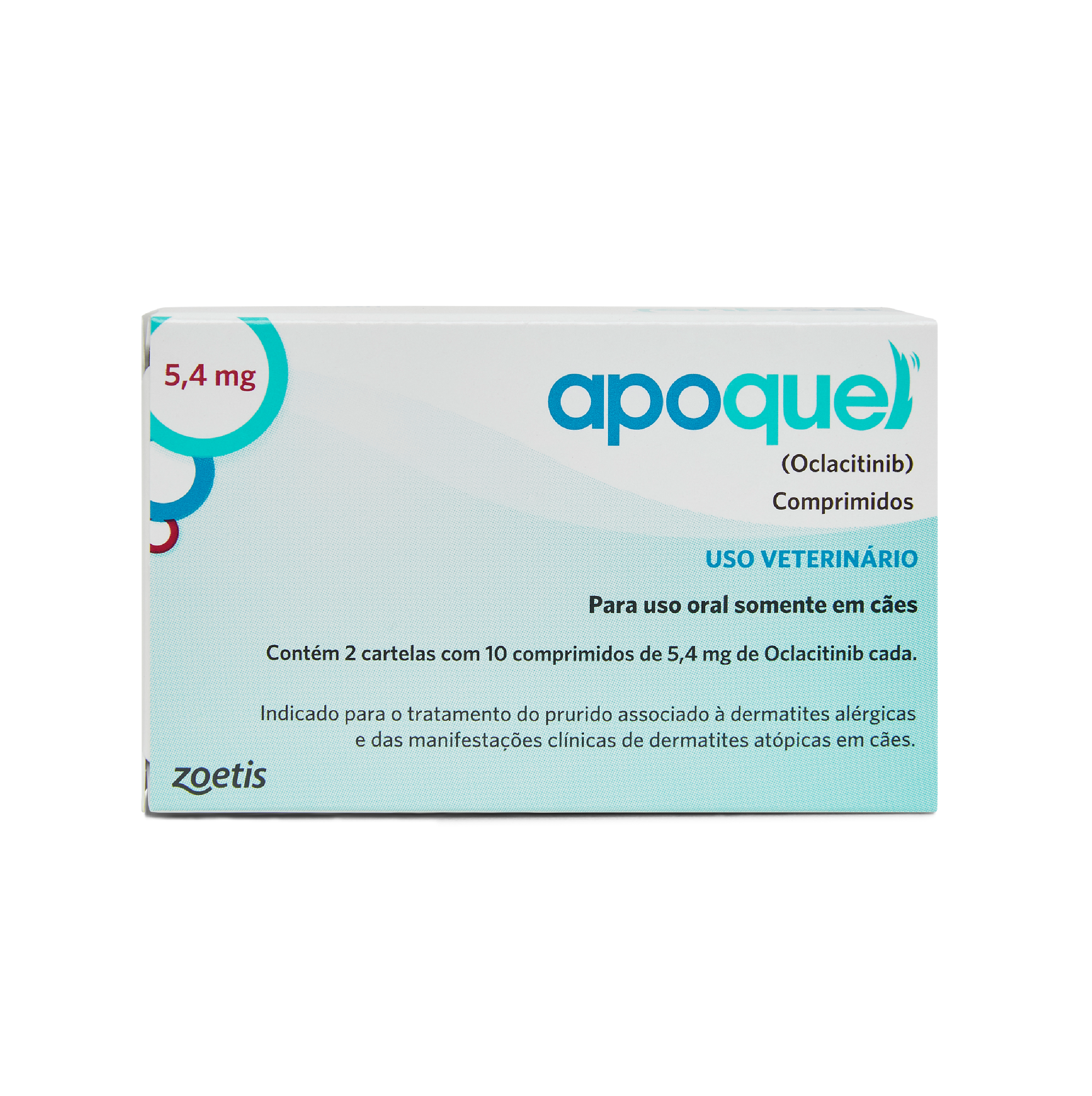 Box of Apoquel 5.4 mg film-coated tablets for dogs.