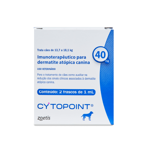 Cytopoint 40mg box for dog injection.